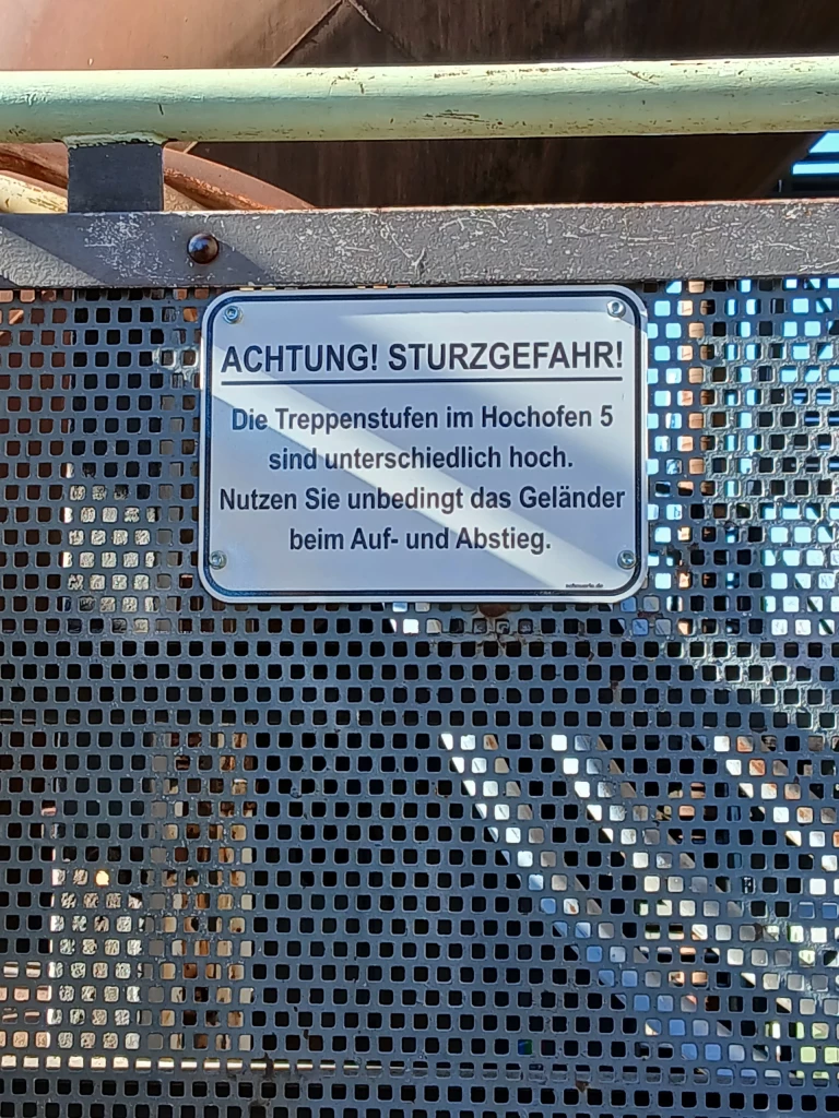 Landschaftspark duisburg schild
