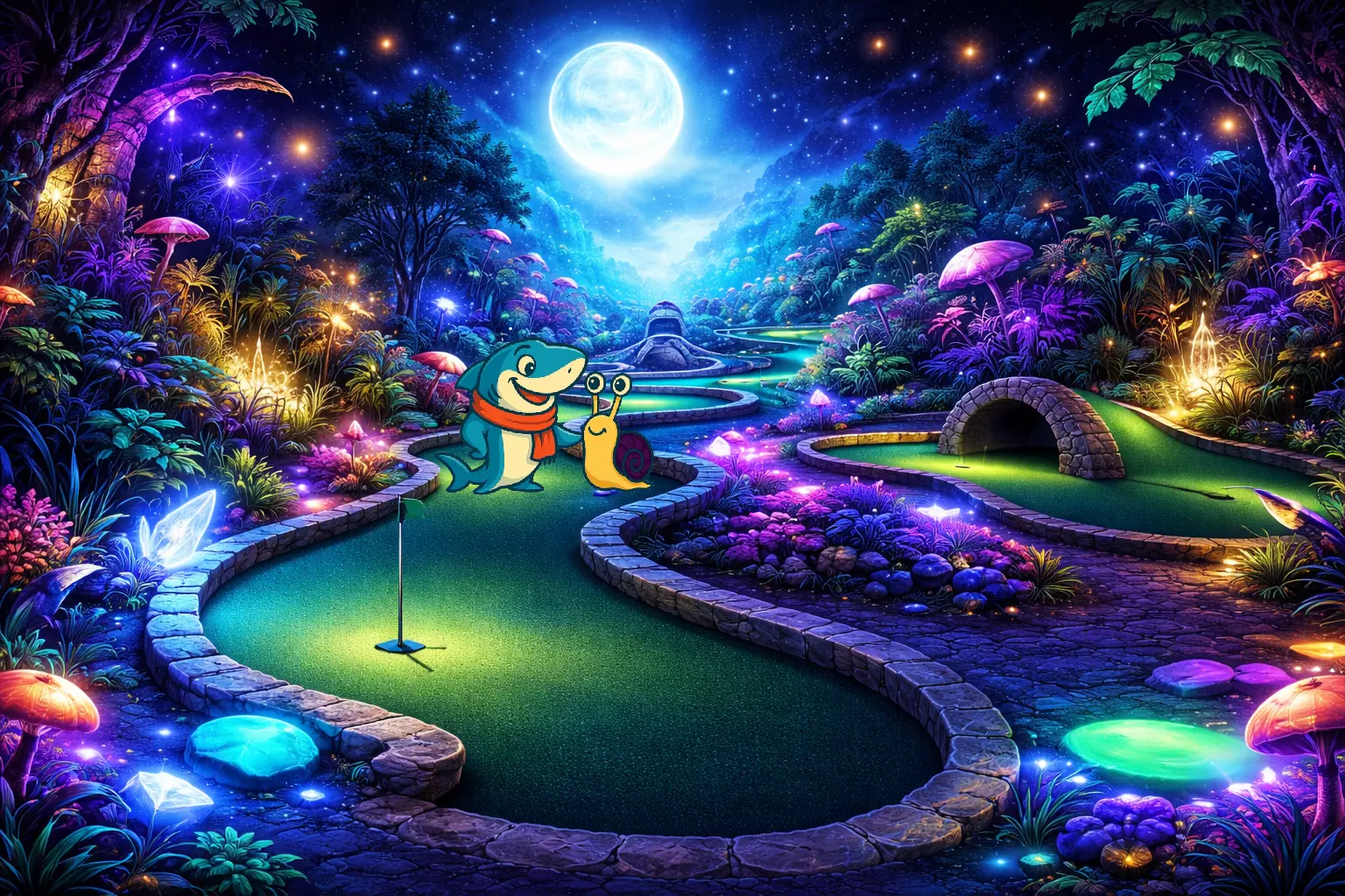 Xxl moonlight minigolf duisburg header