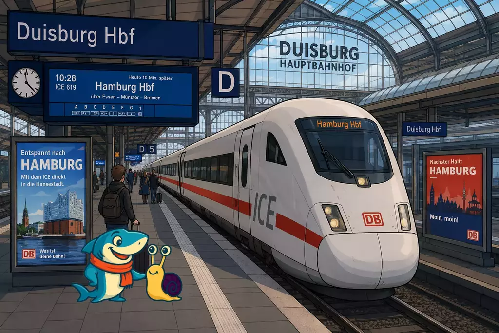 Hamburg - Wir kommen - Tag 1 – Nachtzug von Duisburg nach Hamburg 2 schnarkiesworld ice