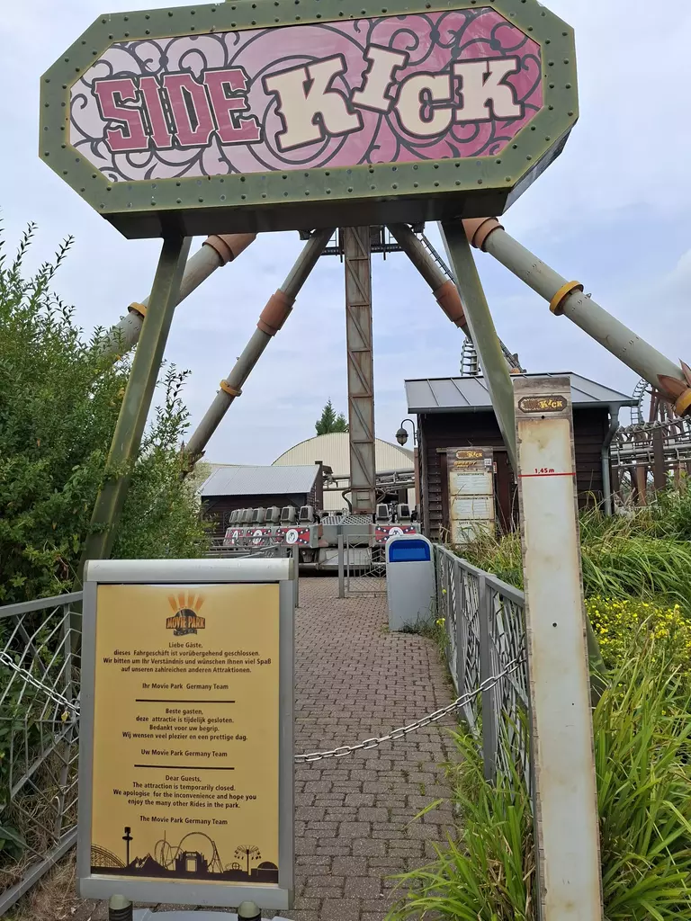 Movie Park Germany (2026) in Bottrop Kirchhellen! Groupon Deal 24 Movie Park Germany Side Kick geschlossen