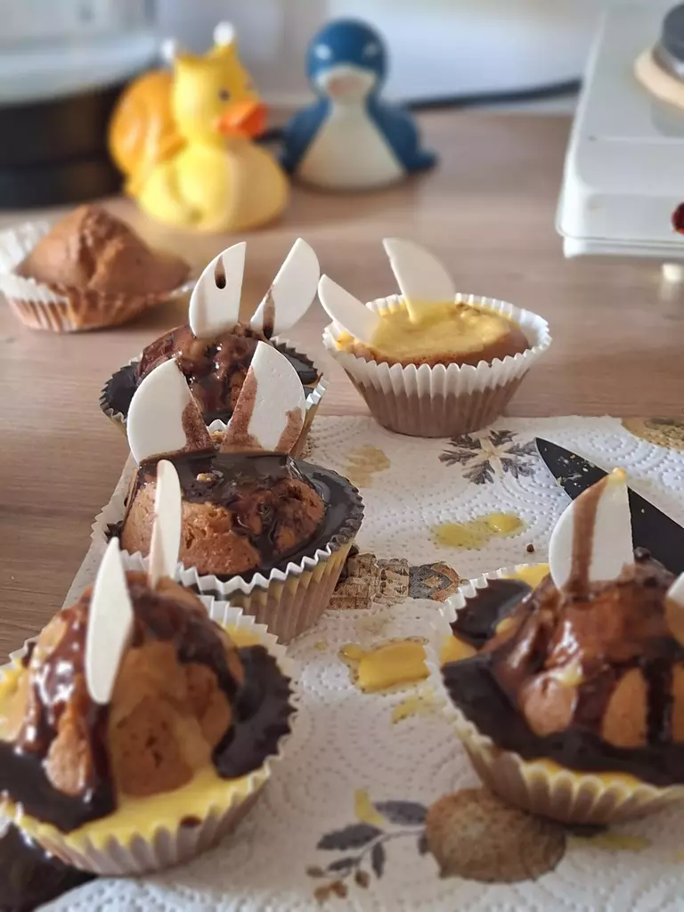 Puda Bienchen Muffins fertig